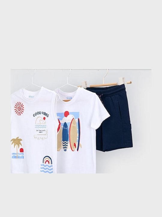 Mayoral Kids Set with Shorts Summer 3 Pieces Wh...