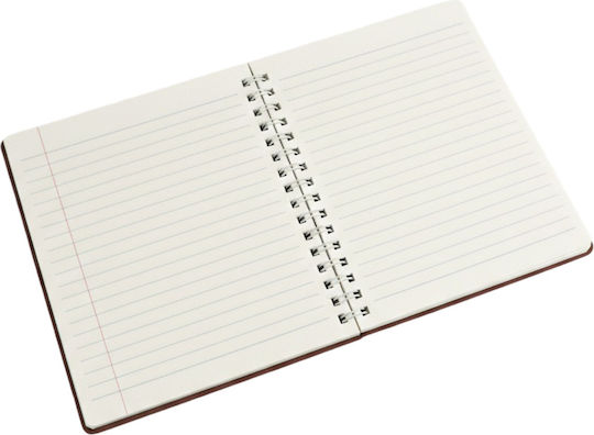 Fidget Toy Pop It Notebook Spiral A5 25 Sheets with Hard Cover Brown