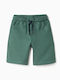 Kids Fabric Green Shorts/Bermuda