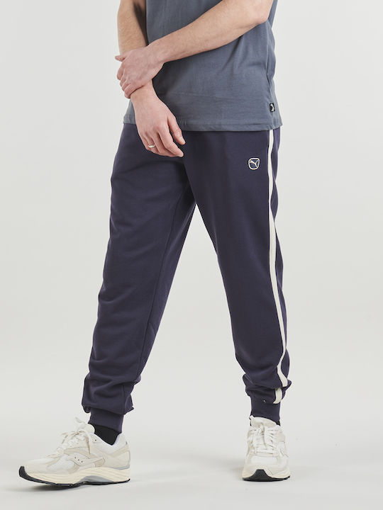 PUMA Ess Elevated Παντελόνι Φόρμας Navy Μπλε