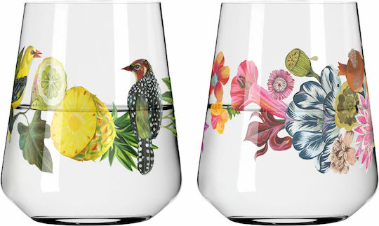 Ritzenhoff SOMMERTAU #1 #2 Set Pahare Pentru Apă Din Sticlă 500ml 2 Bucăți
