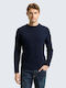 Long Sleeve Blue Blouse