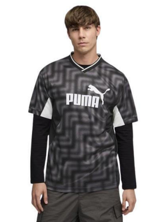 PUMA Jersey T-shirt Μαύρο PUMA Jersey T-shirt Μαύρο