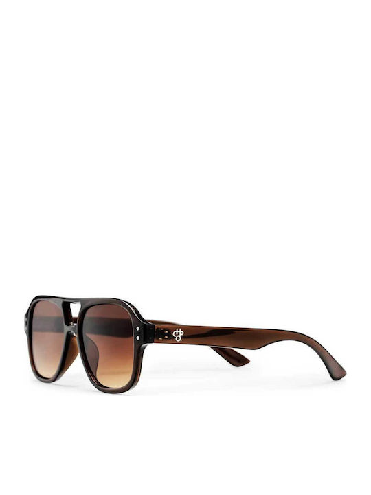 Chpo Herren Sonnenbrille mit Braunen Rahmen und...
