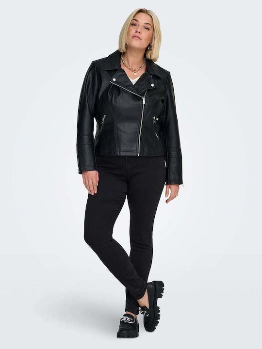 Blugi Damă Skinny Talie Înaltă Negru
