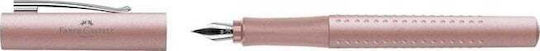 Faber-Castell Grip 2011 Πένα Γραφής Fine Ροζ με Ροζ Μελάνι