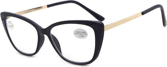 Cammello Дамски Oчила За Четене +3.00 В Черен Цвят 23001-Black-300_32815