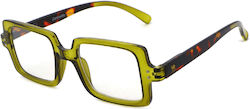 Cammello Women's Reading Glasses +2.25 Green
