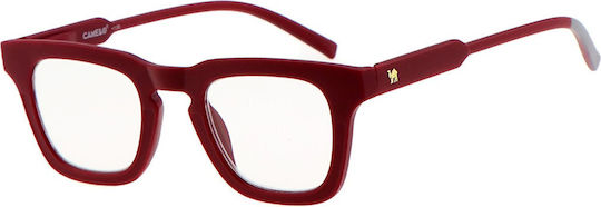 Cammello Women Reading Glasses +3.50 in Red Colour 7010-Dark-Red-Grey-350_32961