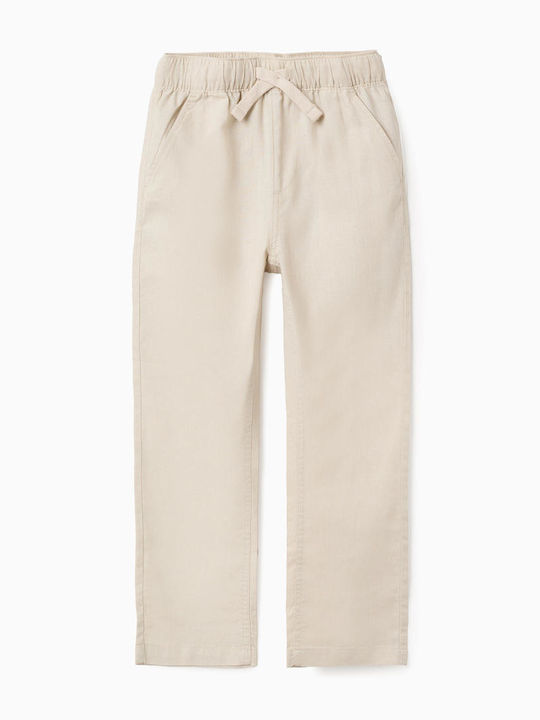 Pantalon Pentru Copii Chino Din In Bej
