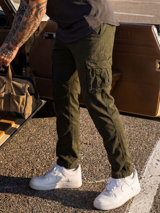 Panda Clothing Παντελόνι Cargo σε Κανονική Εφαρ...