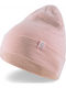 Classic Cuff Beanie Unisex Σκούφος Πλεκτός σε Ροζ χρώμα