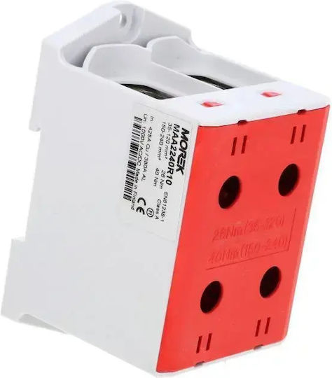 Connector Otl240-2 Red Color 2xal/cu 35-240mm2 1000v Universal Clamp Maa2240r10