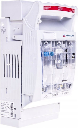 Distribuitor Siguranțe Izolante 160A RBK 00 M-W Terminale Șurub M8 70mm2 63-823333-151