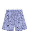Woven Women's High Waist Activewear Shorts Purple