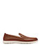 Flexway Step Leather Men's Moccasins in Tabac Brown Colour