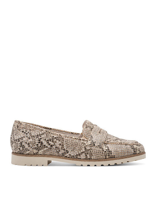 Women's Moccasins in Beige Colour