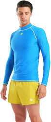 Arena Men's Long Sleeve Sun Protection Shirt Turquoise Arena Men's Long Sleeve Sun Protection Shirt Turquoise
