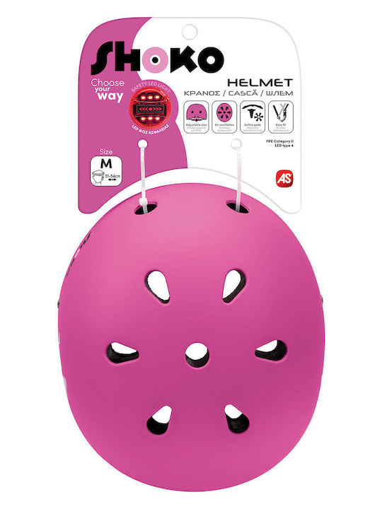 AS Shoko Kids' Helmet for Scooter Pink