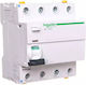 Schneider Диференциален Превключвател Iid 4 Полюса 100A 0.3A AC A9Z14491