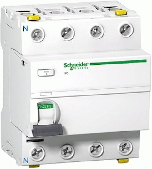 Schneider Comutator Diferențial Iid 4p 100a 0.3a Ac A9z14491