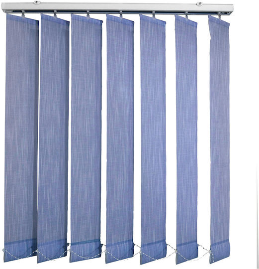 Elite Blinds 624018 Текстилна Щора За Засенчване В Син Цвят Ширина 100хВисочина 200см