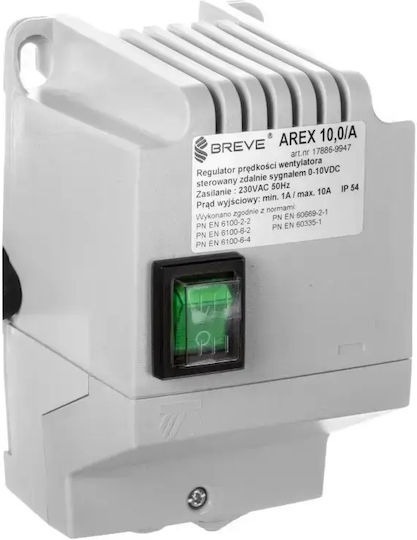 Rotary Speed Controller 1-phase Arex 10.0 105-230v 10a Remote Control 0-10v Dc 17886-9947