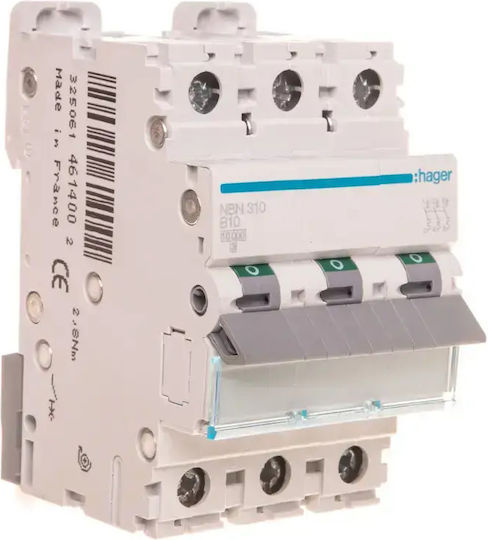 3P B 10A 10KA Ac NBN310 Superblock Schalter