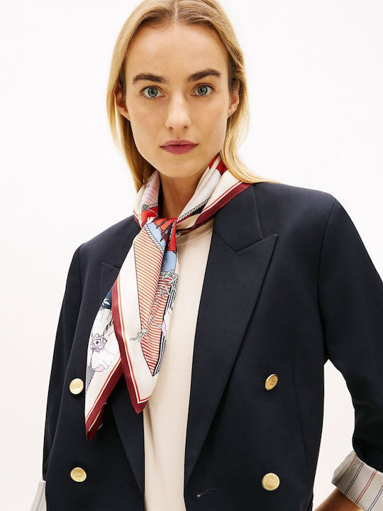 Tommy Hilfiger Γυναικείο Μεταξωτό Φουλάρι Πολύχρωμο