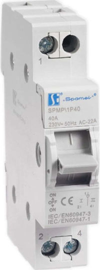 Netzwerk Strom Auswahl Modulares Schaltpaneel-Druckknopfschalter 1p 40a Spmp/1p40