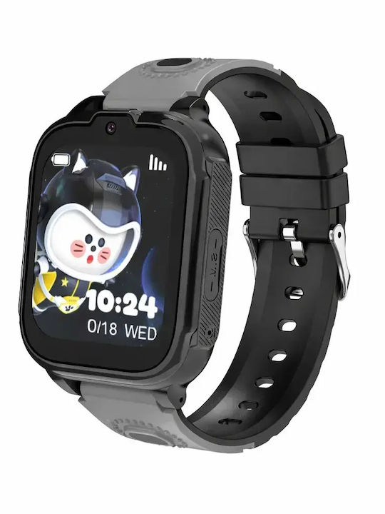 Nubki Kinder-Smartwatch 4G Mit Kamera Schwarz