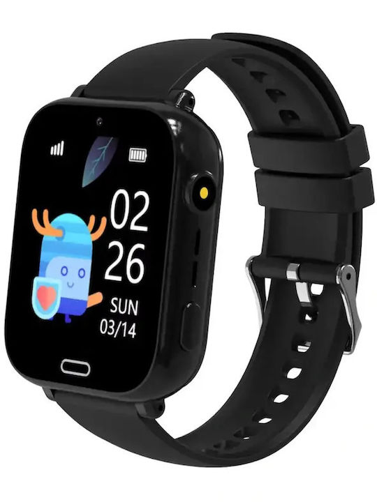 Nubki Smartwatch Pentru Copii 4G Cu Cameră Neagră
