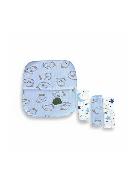Nancy Dimo Umărul Burp Cloth Albastru Deschis 4 Bucăți
