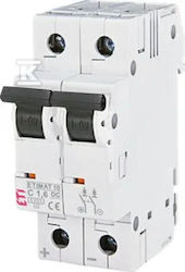 ETI Automatischer Leistungsschalter 2p C 1,6a 6ka Gleichstrom Etimat10 002138707