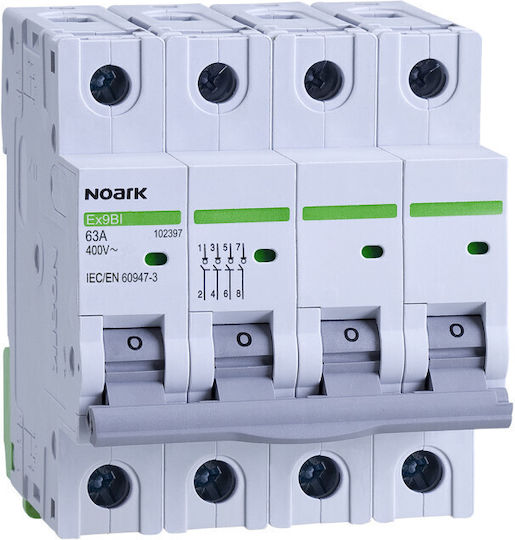 4p 63a Ac Ex9bi 102397 Isolation Distributor