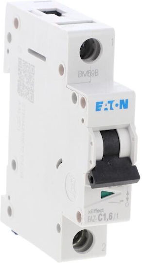1P C 1.6A 15kA AC Автоматичен Прекъсвач C1 6/1 278548