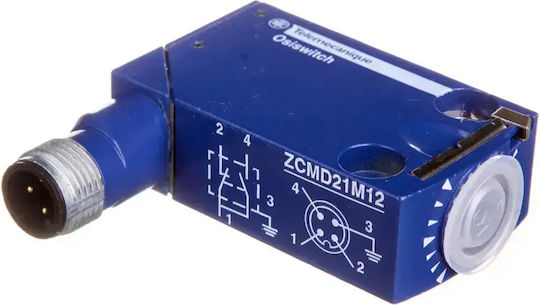 Schneider Electric Faucet Connector Body 1p Sign Metal M12 4 Pin Zcmd21m12