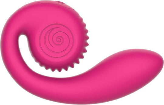 Snail Vibe Snail Gizi Lite Διπλός Δονητής με Απομακρυσμένο Έλεγχο 15.2cm Ροζ