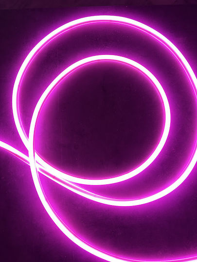 Wasserfester LED-Streifen 220V Rosa Licht 5m Neon-Flex