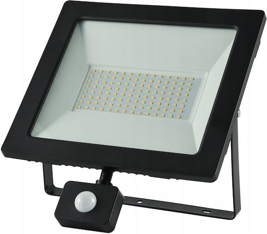 Germina Waterproof LED Flood Light 100W Natural White 4000K with Motion Sensor IP44