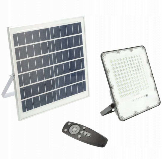 Gtv Waterproof Solar LED Flood Light 150W Cold White 6400K with Remote Control IP65
