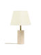 Opviq Astra Table Lamp for E27 Fitting with Beige Shade and Base