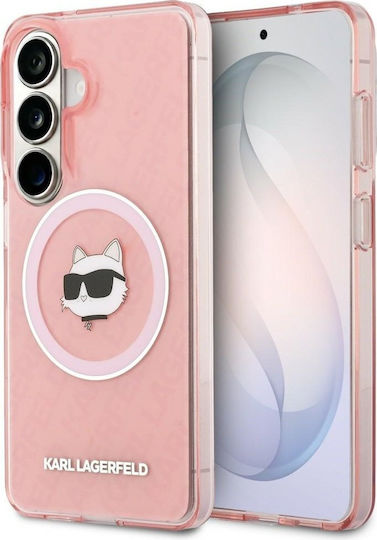 Karl Lagerfeld Karl Lagerfeld Handyhülle Rückseite Silikon Kunststoff Rosa für Galaxy S26