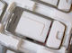 Nokia E66 Front Cover White Steel Original