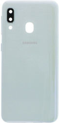 Samsung A202f Galaxy A20e Handy Ersatzabdeckung + Kameraobjektiv Weiß Original