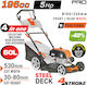 Nakayama Pro PM5530 Mașină de Tuns Iarbă Autopropulsată pe Benzină 6.5cp/196cc
