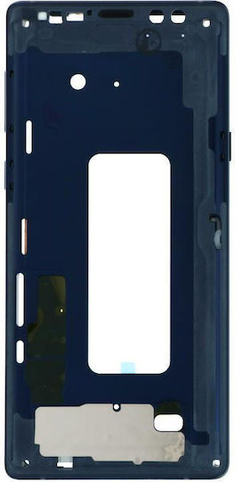 Samsung Galaxy Note 9 Mittlere Rahmenabdeckung Blau Original