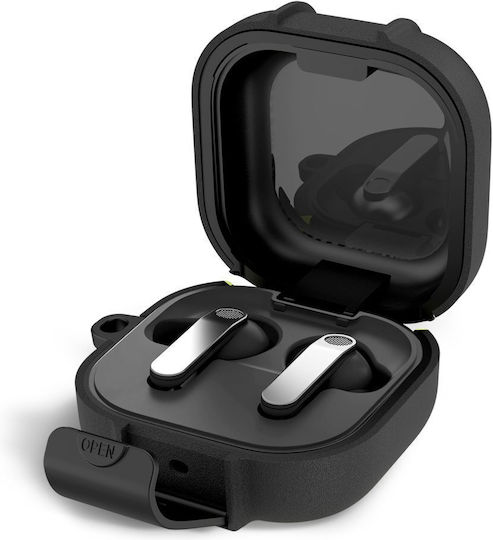 Tech-Protect Schlanke Kunststoffhülle Mit Haken In Schwarz Für Galaxy Buds4 / 4 Pro