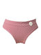 Damen-Slips Baumwolle String Sappio Miele Rosa