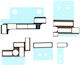 Apple Iphone 14 14 Plus 10pcs Motherboard Inline Insulator Sticker Original